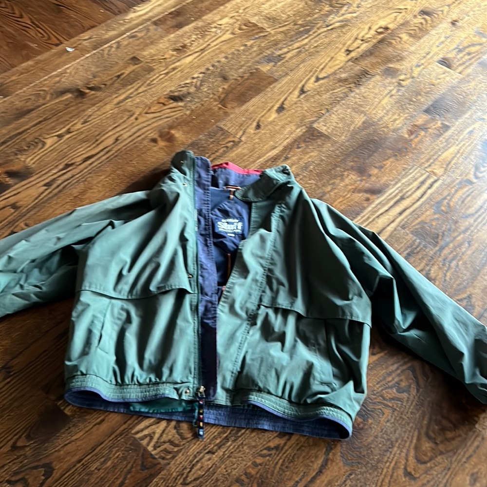 vintage XL green haggar class-317 yacht club mid-weight jacket